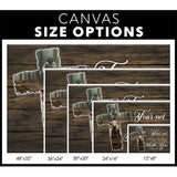 Christian canvas print featuring Isaiah 41:10, "Fear Not for I Am with You," with a cross, lost sheep, and Jesus, ideal inspirational wall art / size options.