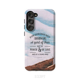 For God has not given us a spirit of fear phone case Christian cases Samsung Galaxy S23 Plus / Tough