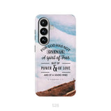 For God has not given us a spirit of fear phone case Christian phone cases Samsung Galaxy S26 / Tough Case