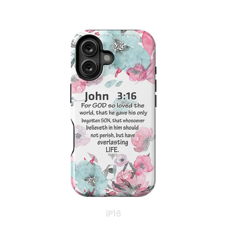 For God So Loved The World John 3:16 Bible Verse Phone Case iPhone 16 / Tough Case