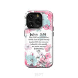 For God so loved the world John 3:16 Bible verse phone case iPhone 15 Pro / Tough