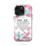 For God so loved the world John 3:16 Bible verse phone case iPhone 15 Pro Max / Tough