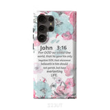 For God so loved the world John 3:16 Bible verse phone case Samsung Galaxy S23 Ultra / Tough