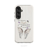 For he shall give his angels charge over thee Psalm 91:11 Phone Case Samsung Galaxy S24 Plus / Tough