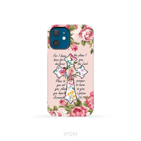 For I know I have plans I have for you Jeremiah 29:11 Christian phone case iPhone 12 Mini / Tough Case