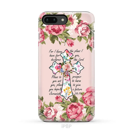 For I know I have plans I have for you Jeremiah 29:11 Christian phone case iPhone 8 Plus / Tough Case