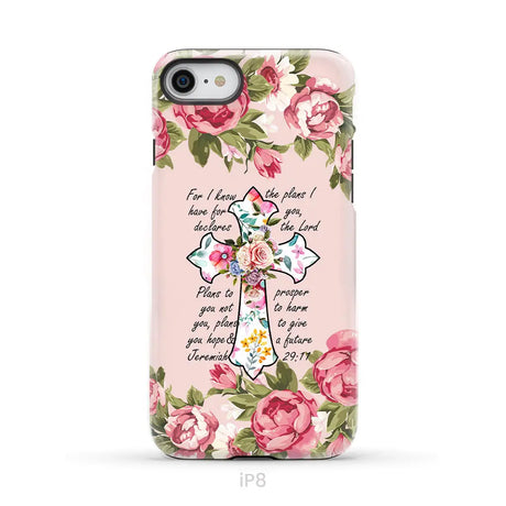 For I know I have plans I have for you Jeremiah 29:11 Christian phone case iPhone 8 / Tough Case