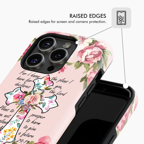For I know have plans you Jeremiah 29:11 Christian phone case