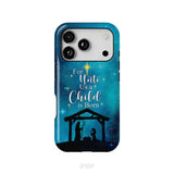 For unto us a child is born Christmas phone case iPhone 18 Pro / Tough Case