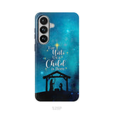 For unto us a child is born Christmas phone case Samsung Galaxy S26 Plus / Tough Case