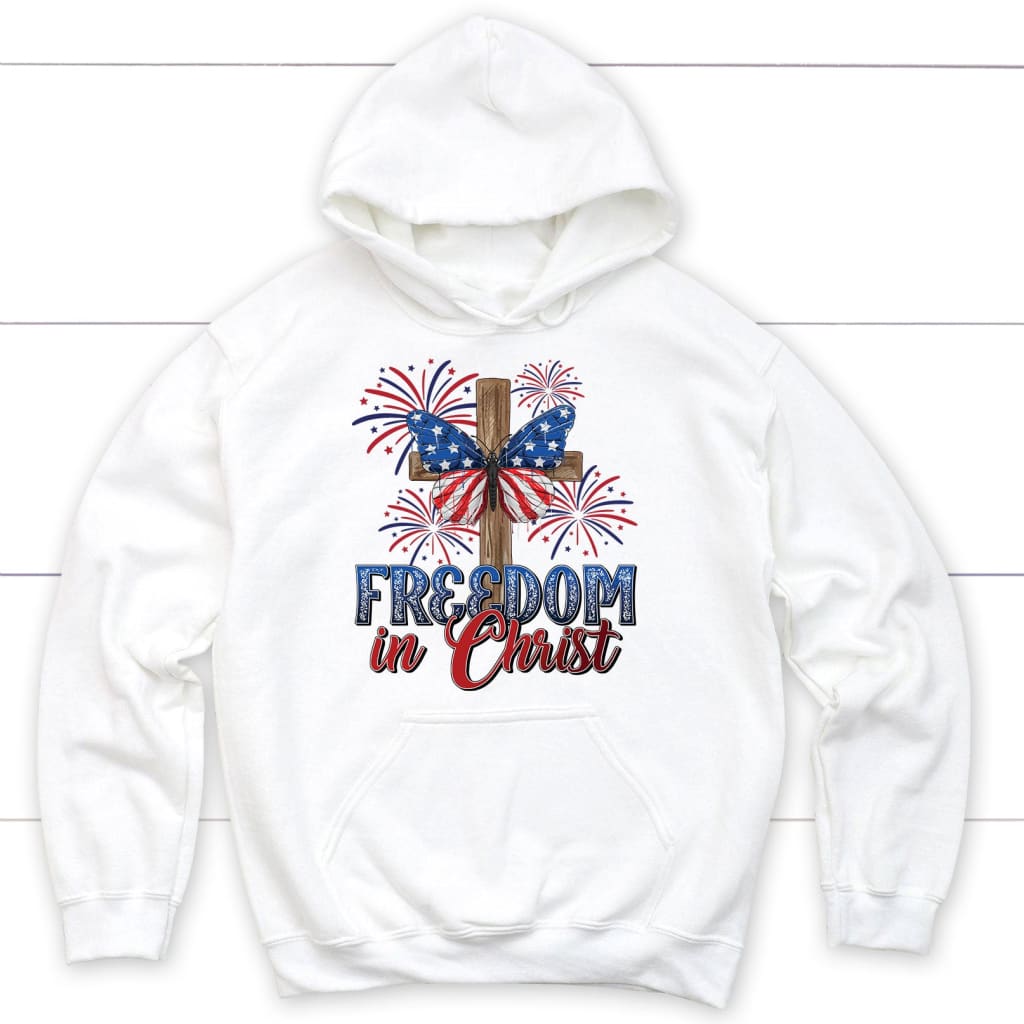Freedom in Christ hoodie White / S