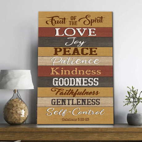 Galatians 5:22 23 Fruit Of The Spirit Canvas Print