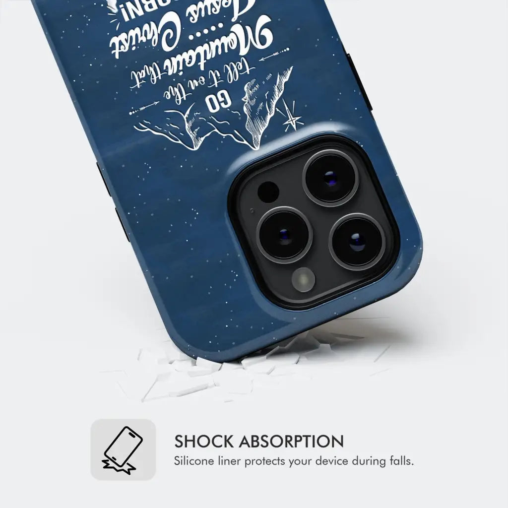 Go tell it on the mountain that Jesus Christ is born phone case