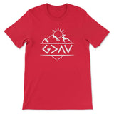 God is greater than the highs and the lows Christian t-shirt Red / S