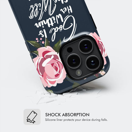 God is within her she will not fall Psalm 46:5 bible verse phone case