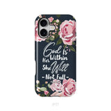 God is within her she will not fall Psalm 46:5 bible verse phone case iPhone 17 / Tough Case