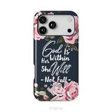 God is within her she will not fall Psalm 46:5 bible verse phone case iPhone 18 Pro Max / Tough Case