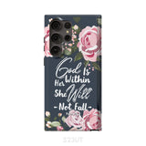 God is within her she will not fall Psalm 46:5 bible verse phone case Samsung Galaxy S23 Ultra / Tough