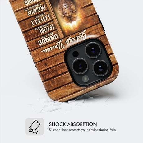 God says you are Lion and Lamb phone case - Christian cases