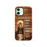 God says you are Lion and Lamb phone case - Christian phone cases iPhone 12 / Tough Case