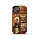 God says you are Lion and Lamb phone case - Christian phone cases iPhone 14 / Tough Case