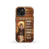 God says you are Lion and Lamb phone case - Christian phone cases iPhone 15 / Tough Case