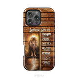 God says you are Lion and Lamb phone case - Christian phone cases iPhone 16 Pro Max / Tough Case