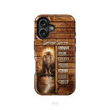 God says you are Lion and Lamb phone case - Christian phone cases iPhone 16 / Tough Case