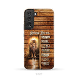 God says you are Lion and Lamb phone case - Christian phone cases Samsung Galaxy S22 Plus / Tough Case