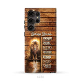 God says you are Lion and Lamb phone case - Christian phone cases Samsung Galaxy S23 Ultra / Tough Case