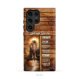 God says you are Lion and Lamb phone case - Christian phone cases Samsung Galaxy S24 Ultra / Tough Case