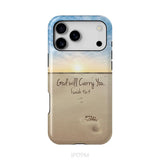 God will carry you Isaiah 46:4 Bible verse phone case