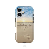 God will carry you Isaiah 46:4 Bible verse phone case