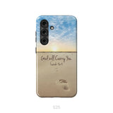 God will carry you Isaiah 46:4 Bible verse phone case Samsung Galaxy S25 / Tough Case