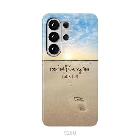 God will carry you Isaiah 46:4 Bible verse phone case Samsung Galaxy S26 Ultra / Tough Case