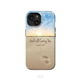 God will carry you Isaiah 46:4 Bible verse phone case iPhone 15 / Tough