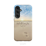 God will carry you Isaiah 46:4 Bible verse phone case Samsung Galaxy S24 Plus / Tough