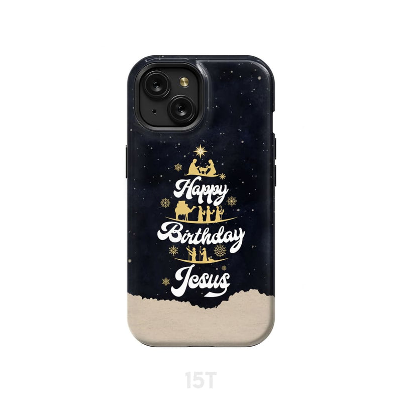 Happy Birthday Jesus Phone Case, Christian Christmas Phone Cases ...