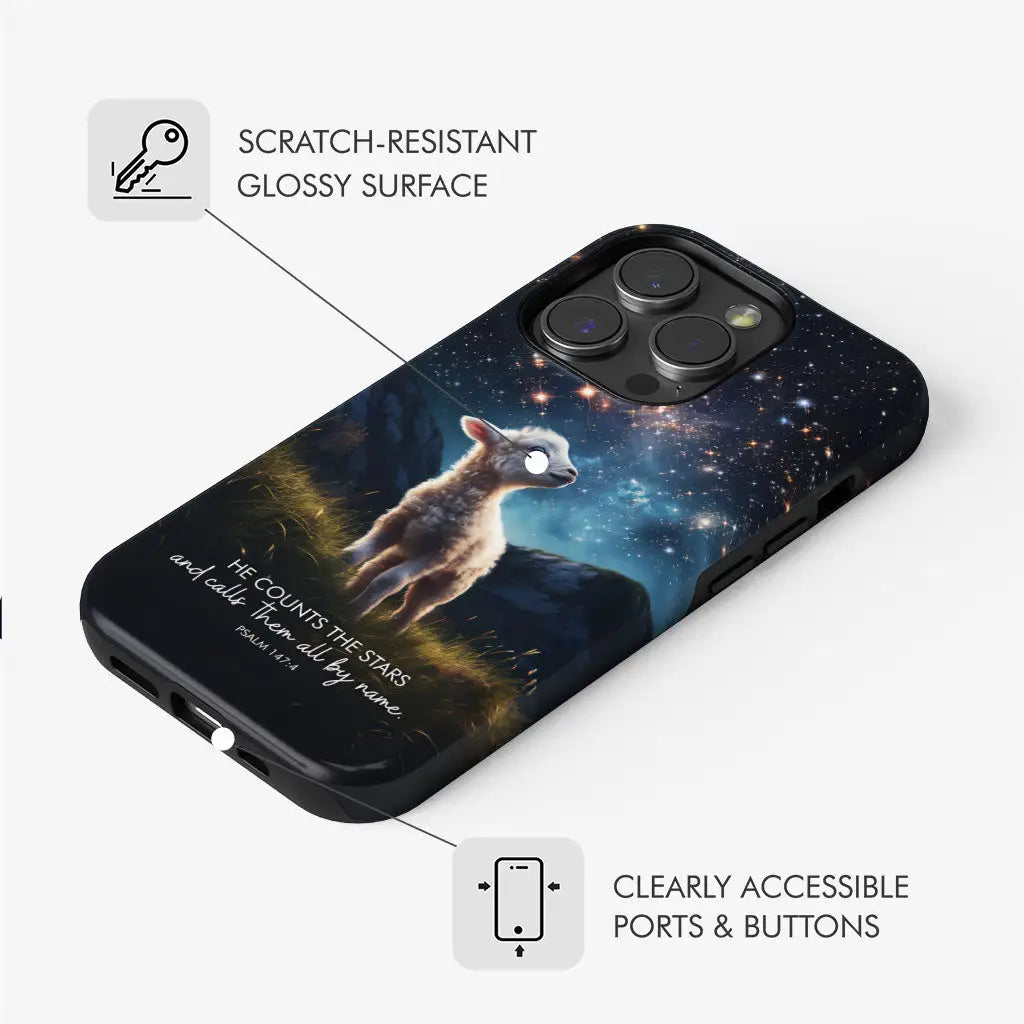 He Counts The Stars And Calls Them All By Name Psalm 147:4 Phone Case