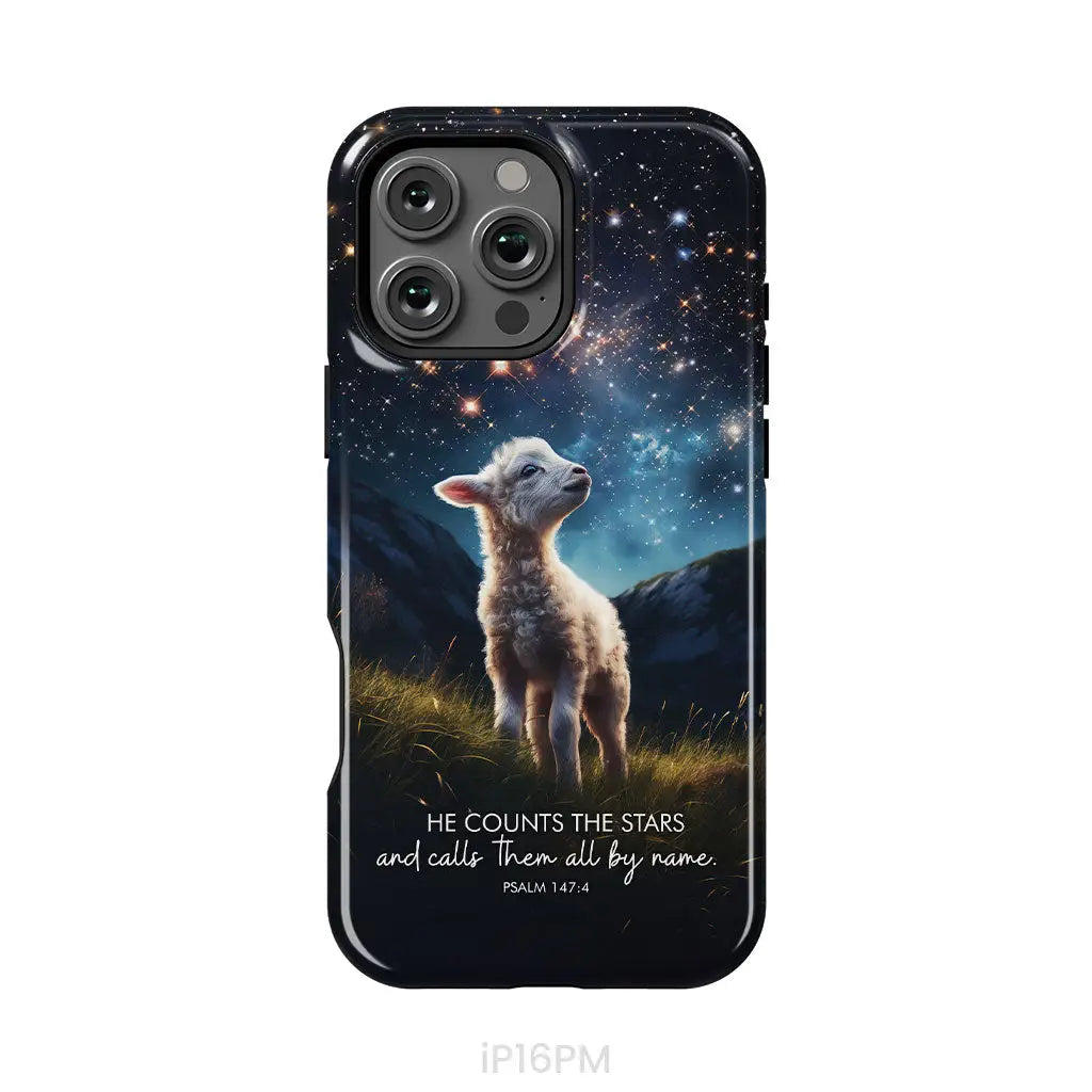 He Counts The Stars And Calls Them All By Name Psalm 147:4 Phone Case iPhone 16 Pro Max / Tough Case