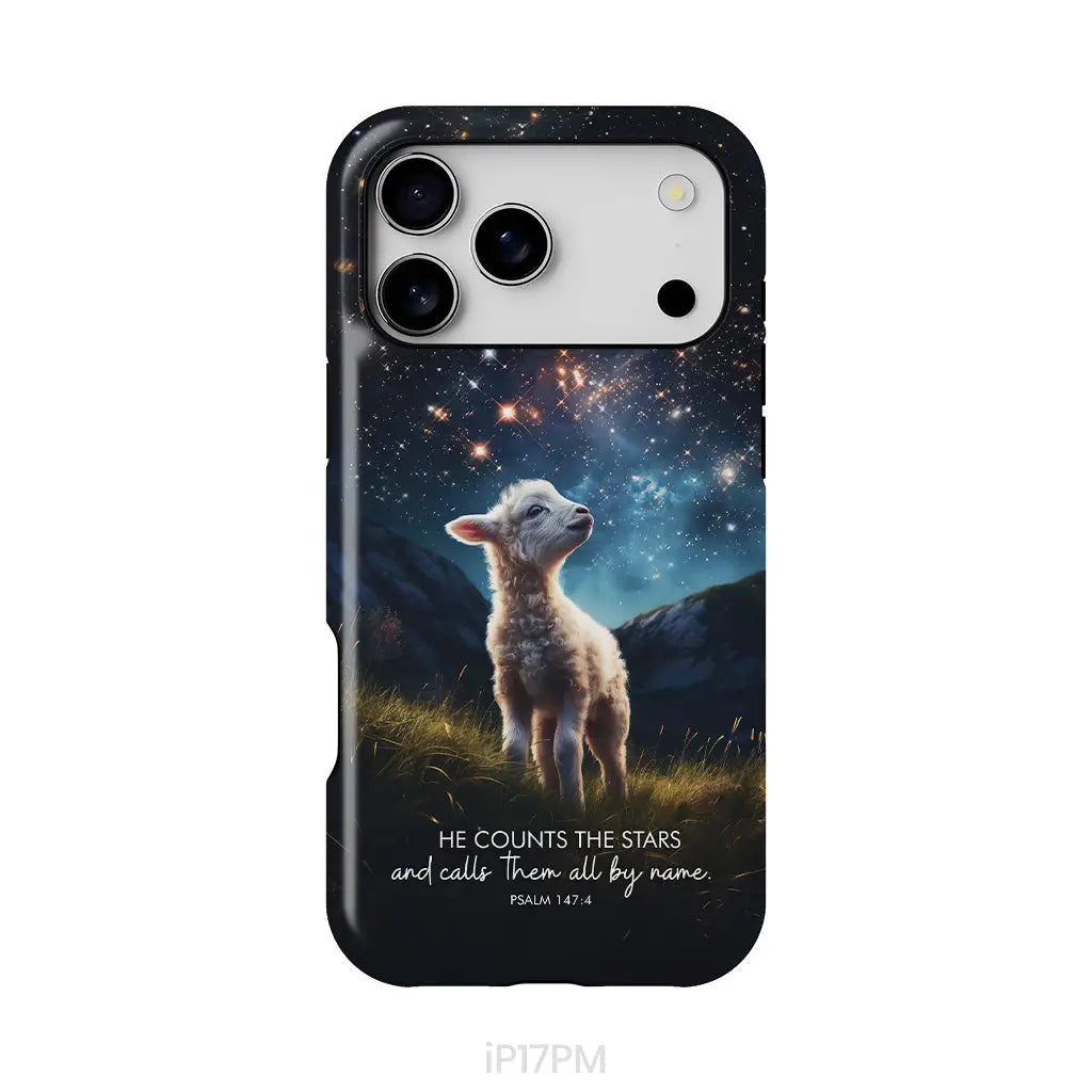 He Counts The Stars And Calls Them All By Name Psalm 147:4 Phone Case iPhone 17 Pro Max / Tough Case