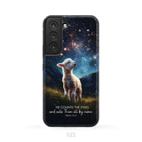 He Counts The Stars And Calls Them All By Name Psalm 147:4 Phone Case Samsung Galaxy S22 / Tough Case