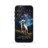 He Counts The Stars And Calls Them All By Name Psalm 147:4 Phone Case Samsung Galaxy S23 Plus / Tough Case