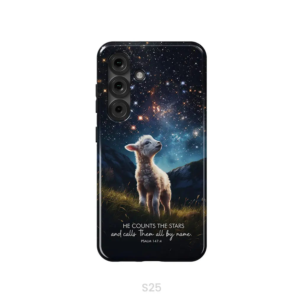 He Counts The Stars And Calls Them All By Name Psalm 147:4 Phone Case Samsung Galaxy S25 / Tough Case