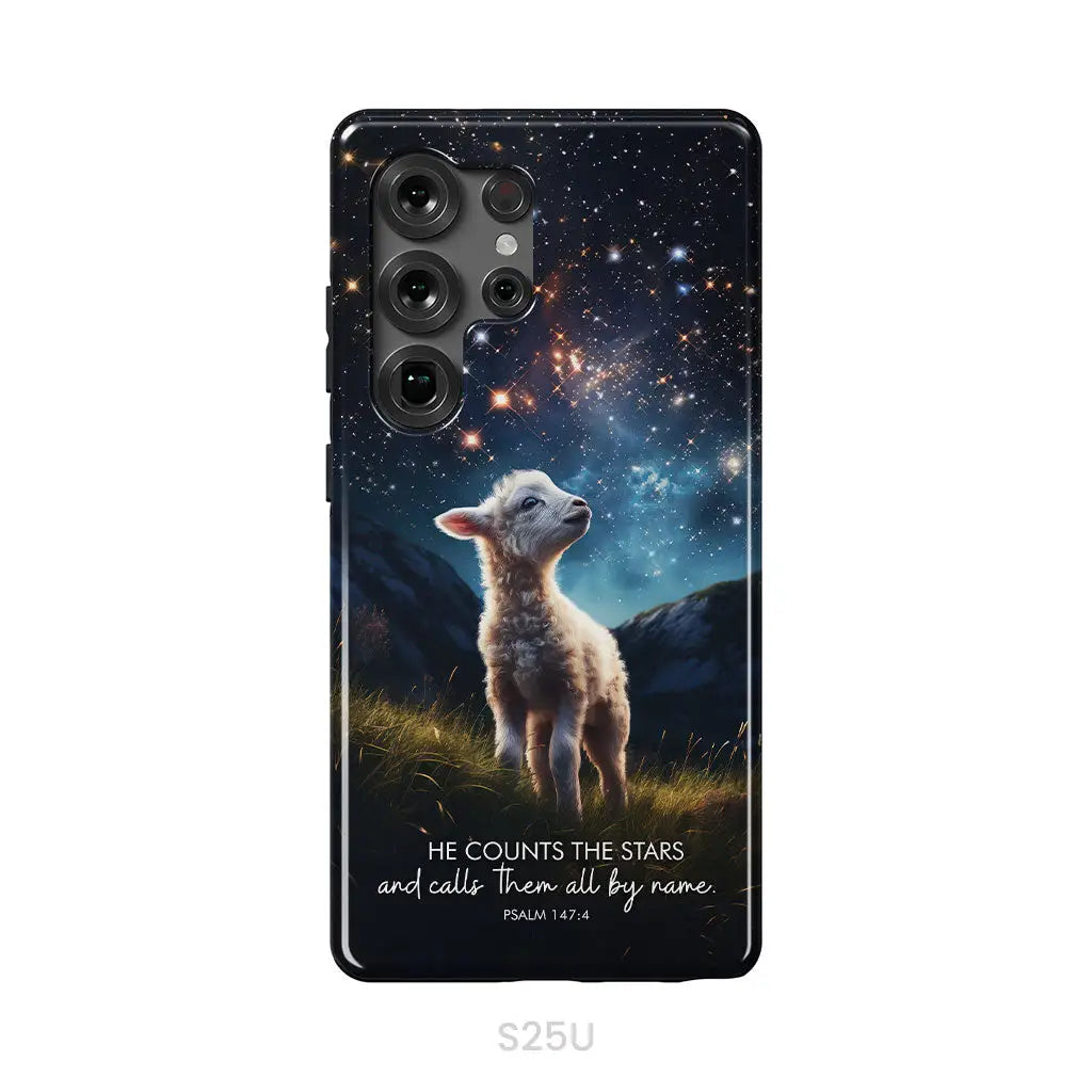 He Counts The Stars And Calls Them All By Name Psalm 147:4 Phone Case Samsung Galaxy S25 Ultra / Tough Case