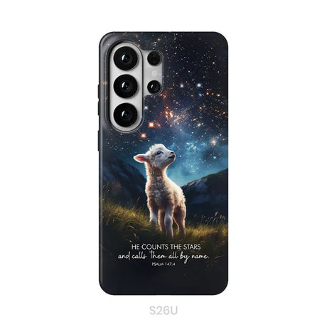 He Counts The Stars And Calls Them All By Name Psalm 147:4 Phone Case Samsung Galaxy S26 Ultra / Tough Case