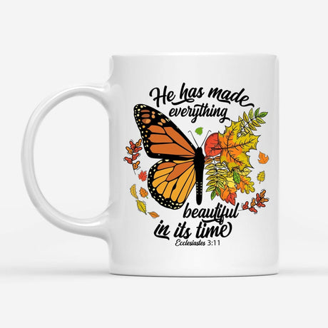 He Has Made Everything Beautiful In Its Time Autumn Coffee Mug