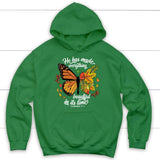 He Has Made Everything Beautiful In Its Time Autumn Hoodie Irish Green / S