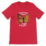 He Has Made Everything Beautiful In Its Time Autumn Leaves Butterfly T-shirt Red / S