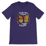 He Has Made Everything Beautiful In Its Time Autumn Leaves Butterfly T-shirt Team Purple / S